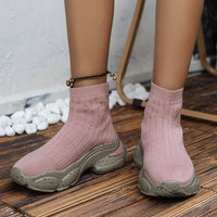 LailaSneaks | Sock Boot Sneakers for Women | Trendy Hybrid Footwear-Pink-4.5-State of Style