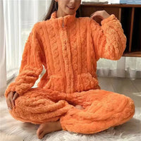 Laisa Pajama Set | The Coziest Pyjamas You'll Ever Own-Orange-L-State of Style