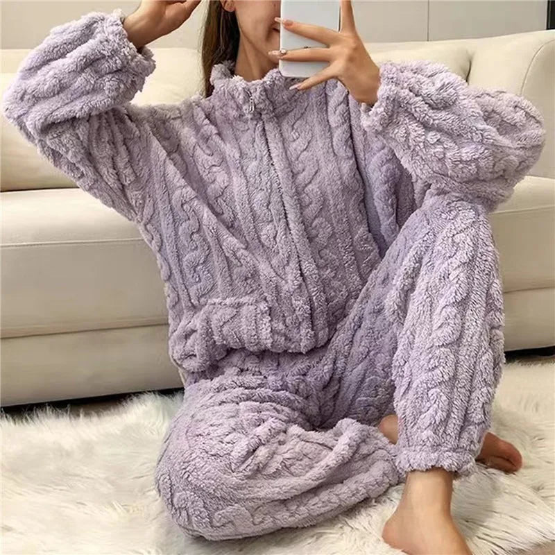 Laisa Pajama Set | The Coziest Pyjamas You'll Ever Own-Purple-L-State of Style
