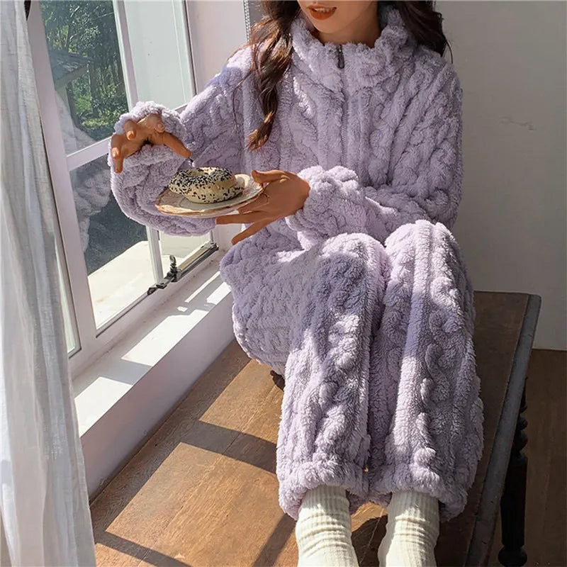Laisa Pajama Set | The Coziest Pyjamas You'll Ever Own-Purple-L-State of Style