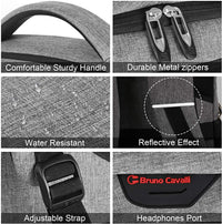 Slim Anti-Theft Laptop Backpack with USB Charging Port