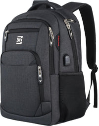 Slim Anti-Theft Laptop Backpack with USB Charging Port