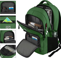 Slim Anti-Theft Laptop Backpack with USB Charging Port