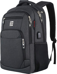Slim Anti-Theft Laptop Backpack with USB Charging Port