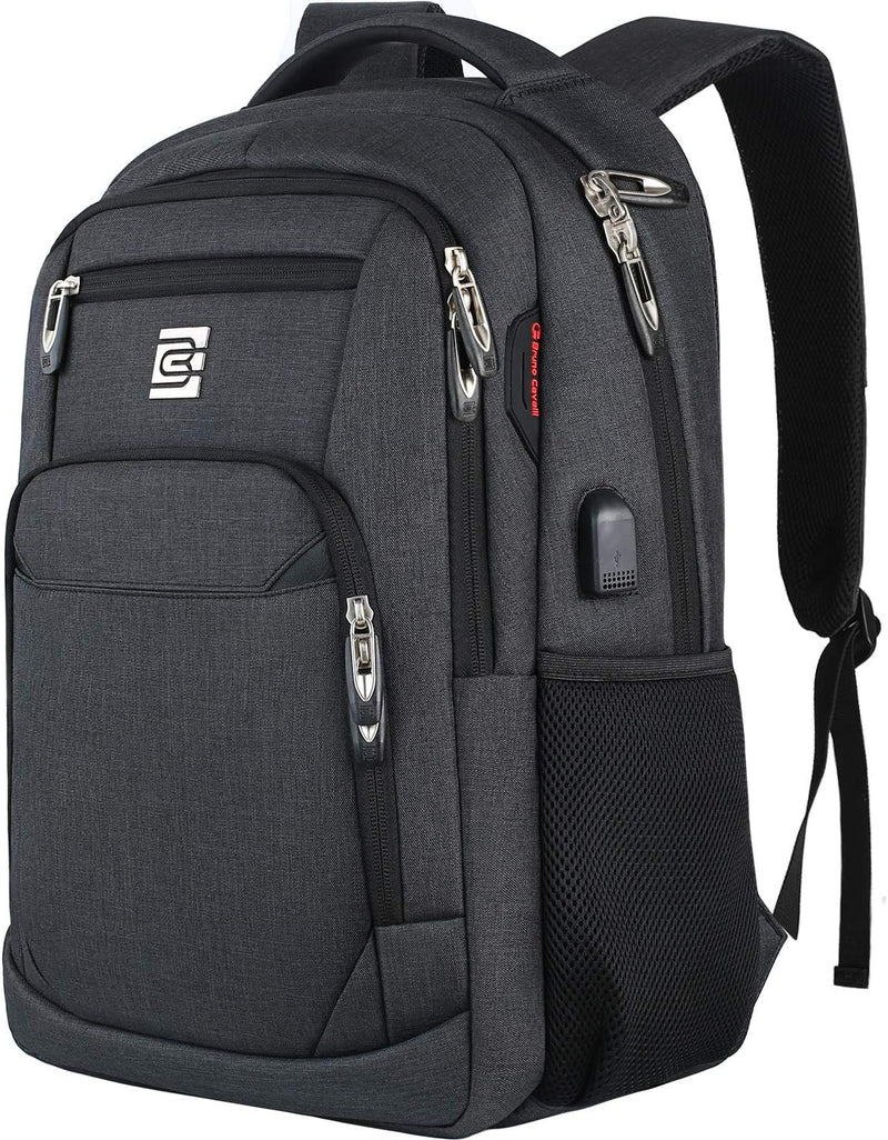 Slim Anti-Theft Laptop Backpack with USB Charging Port