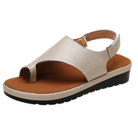 Lara - Orthopedische Corrigerende Koffiekleur Sandalen-Goud-35-State of Style