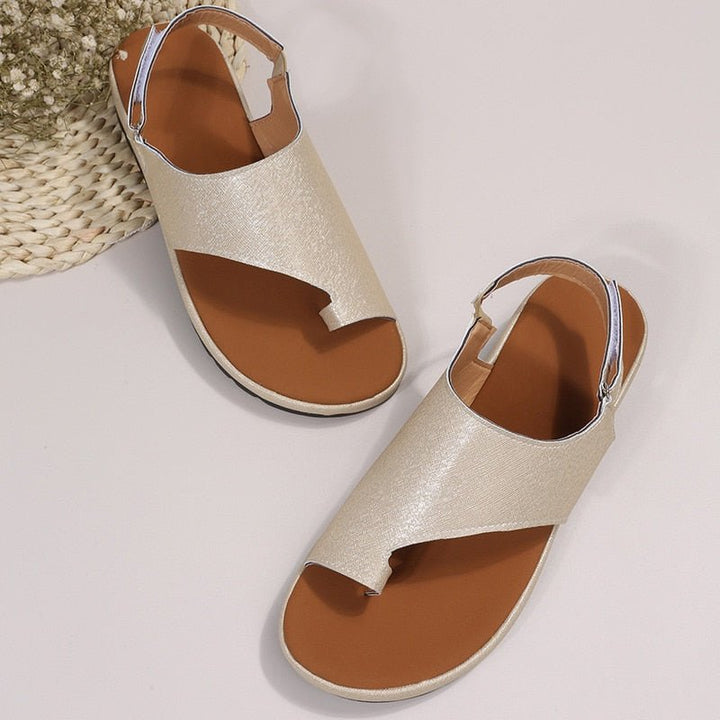 Lara - Orthopedische Corrigerende Koffiekleur Sandalen-Koffie-35-State of Style