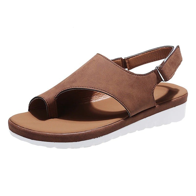 Lara - Orthopedische Corrigerende Koffiekleur Sandalen-Koffie-35-State of Style