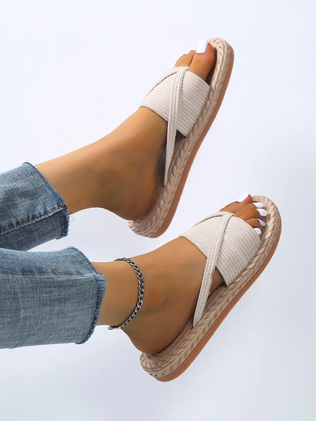 Lara - Orthopedische Crèmekleurige Sandalen-Beige-35-State of Style