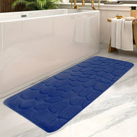 Large Bath Mat with Stripes - Aurora-Blue-50x120cm-State of Style