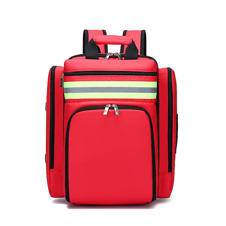 Large First Aid & Survival Backpack - RescueReady-Red-State of Style