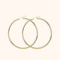 Large Hoop Earrings - Celeste-2 cm-Gold-State of Style