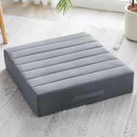 Large Meditation Cushion with Thick Foam & Soft Cover-Dark Grey-State of Style