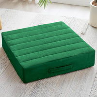 Large Meditation Cushion with Thick Foam & Soft Cover-Green-State of Style