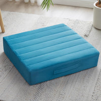 Large Meditation Cushion with Thick Foam & Soft Cover-Pigeon Blue-State of Style