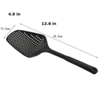 Large PP Kitchen Spoon for Draining and Serving - EasyDrain-Black-State of Style