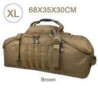 Large Tactical Duffel Bag and Backpack - TrailTrek Duffle-M-Black-State of Style