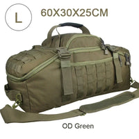 Large Tactical Duffel Bag and Backpack - TrailTrek Duffle-M-Black-State of Style