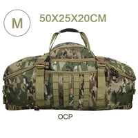 Large Tactical Duffel Bag and Backpack - TrailTrek Duffle-M-Black-State of Style