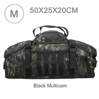 Large Tactical Duffel Bag and Backpack - TrailTrek Duffle-M-Black-State of Style