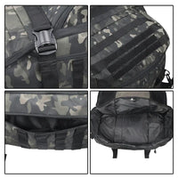 Large Tactical Duffel Bag and Backpack - TrailTrek Duffle-M-Black-State of Style
