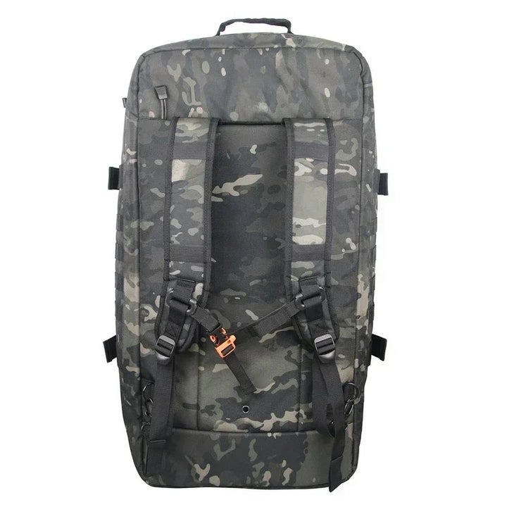 Large Tactical Duffel Bag and Backpack - TrailTrek Duffle-M-Black-State of Style