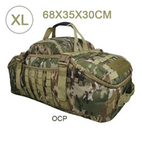 Large Tactical Duffel Bag and Backpack - TrailTrek Duffle-M-Black-State of Style