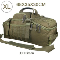 Large Tactical Duffel Bag and Backpack - TrailTrek Duffle-M-Black-State of Style