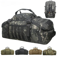 Large Tactical Travel Bag and Backpack - TrailTrek Duffle-Black-L-State of Style