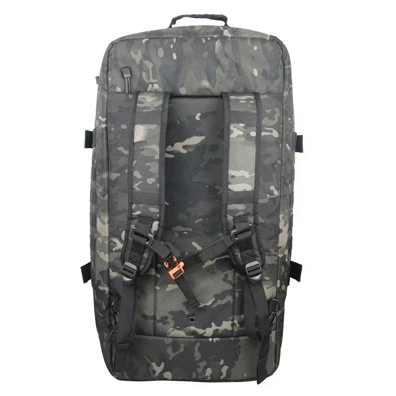 Large Tactical Travel Bag and Backpack - TrailTrek Duffle-Black-L-State of Style