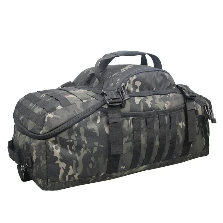 Large Tactical Travel Bag and Backpack - TrailTrek Duffle-Black-L-State of Style
