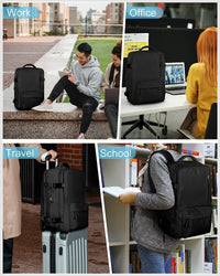 40L Waterproof Travel Backpack with Shoe Compartment & USB Port – 14” Laptop Fit