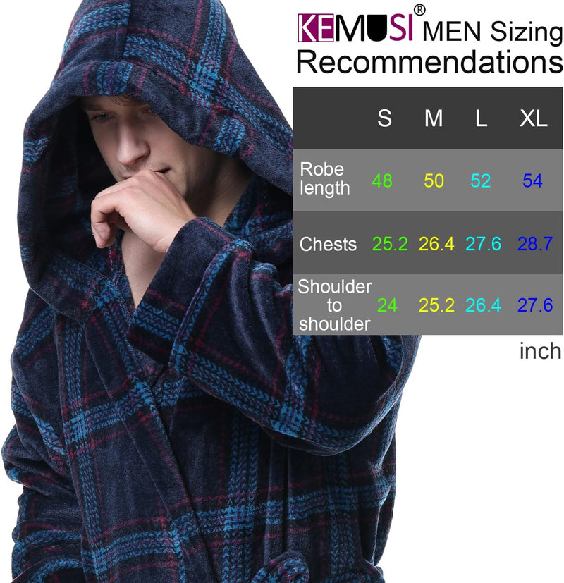 Lars Luxury Men's Robe with Hood-Black-S-State of Style