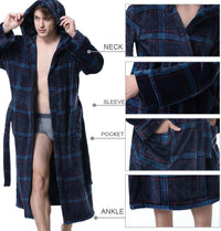 Lars Luxury Men's Robe with Hood-Black-S-State of Style