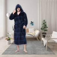 Lars Luxury Men's Robe with Hood-Black-S-State of Style