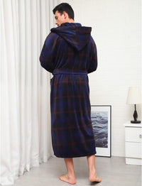 Lars Luxury Men's Robe with Hood-Black-S-State of Style