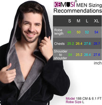 Lars Luxury Men's Robe with Hood-Black-S-State of Style