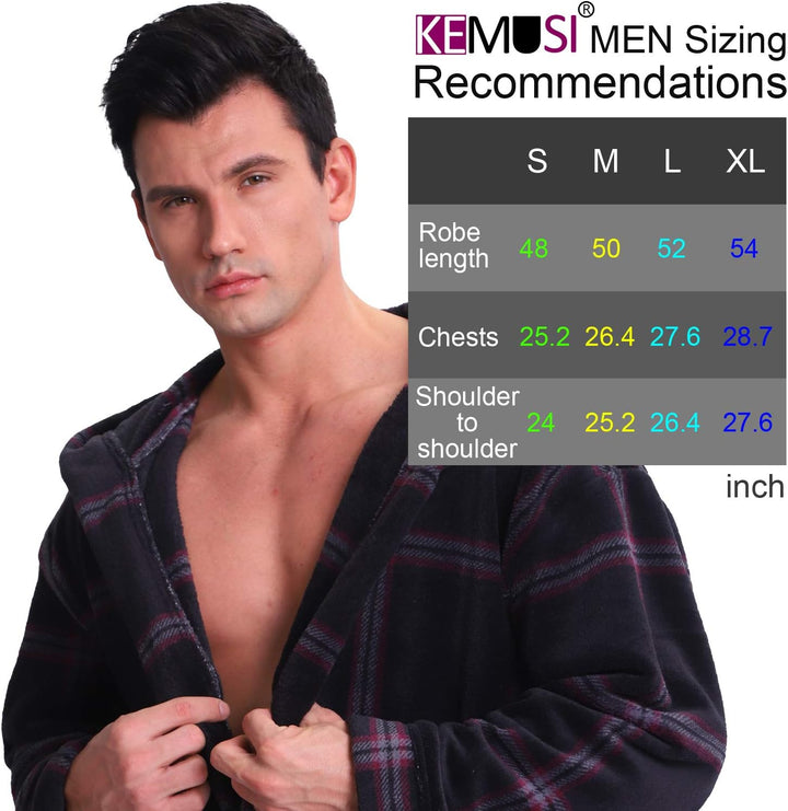 Lars Luxury Men's Robe with Hood-Black-S-State of Style