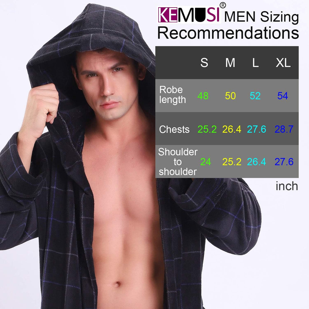 Lars Luxury Men's Robe with Hood-Black-S-State of Style