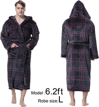 Lars Luxury Men's Robe with Hood-Black-S-State of Style