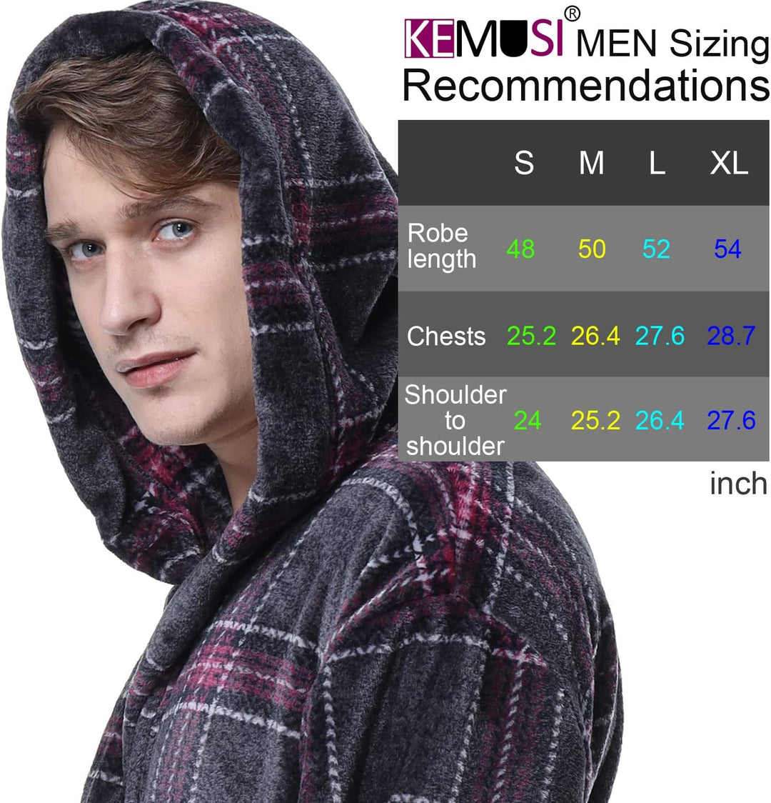 Lars Luxury Men's Robe with Hood-Black-S-State of Style