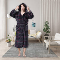 Lars Luxury Men's Robe with Hood-Black-S-State of Style