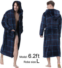 Lars Luxury Men's Robe with Hood-Black-S-State of Style