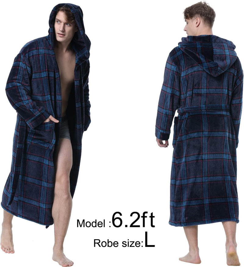 Lars Luxury Men's Robe with Hood-Black-S-State of Style