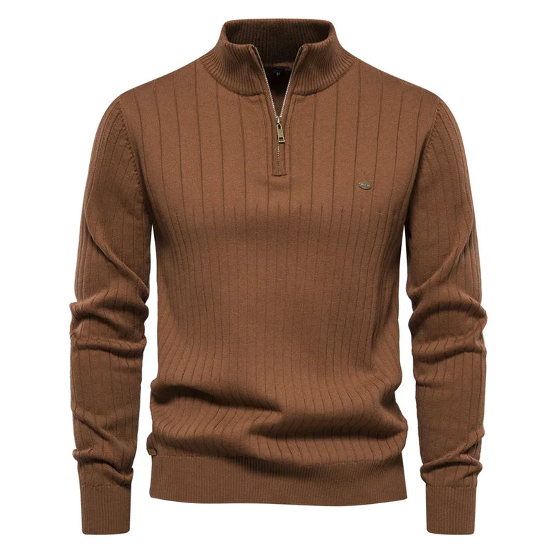 Men's Autumn Sweater with Zip – Daan