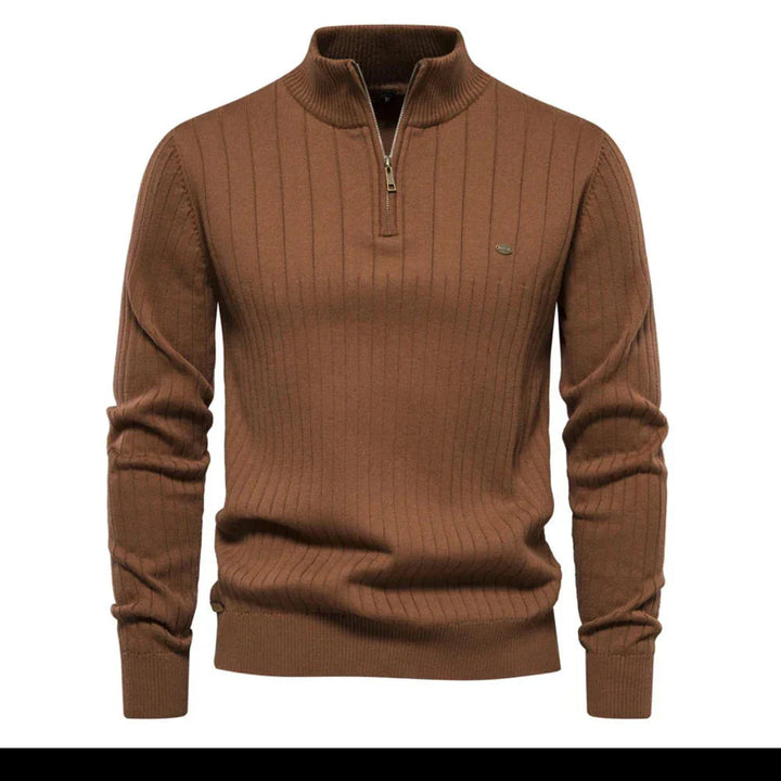 Men's Autumn Sweater with Zip – Daan