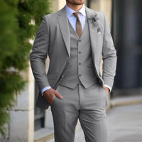 Layered 3-Piece Men's Suit - Weston-Grey-XS-State of Style