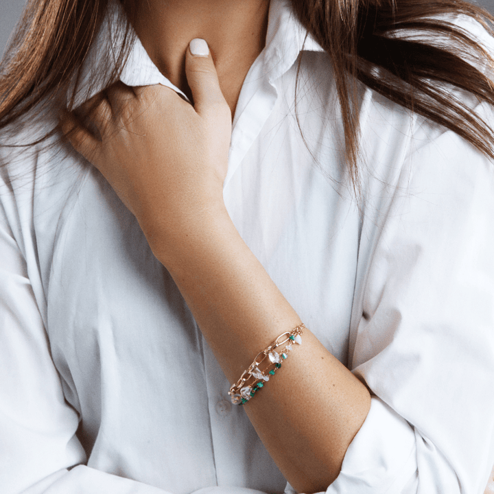 Layered Bracelet Turquoise & Opal – Isabelle-Turquoise-State of Style