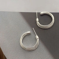 Layered Lines Hoops - Amelie-State of Style