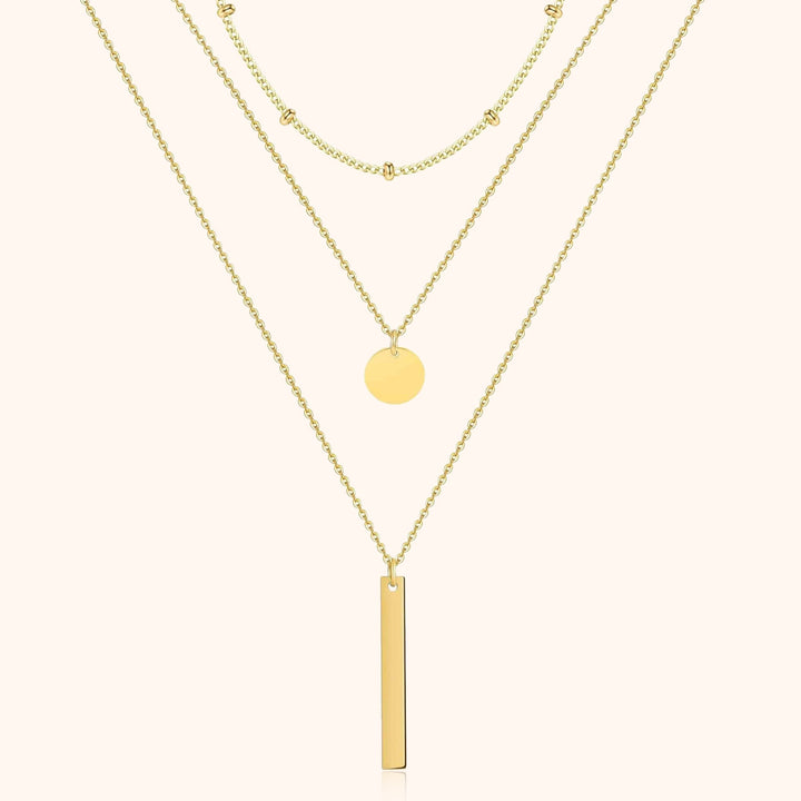 Layered Triple Necklace - Elise-Gold-State of Style